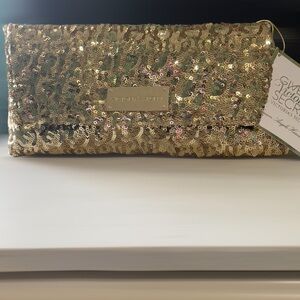 Victoria's Secret Shimmering Gold Sequin Clutch